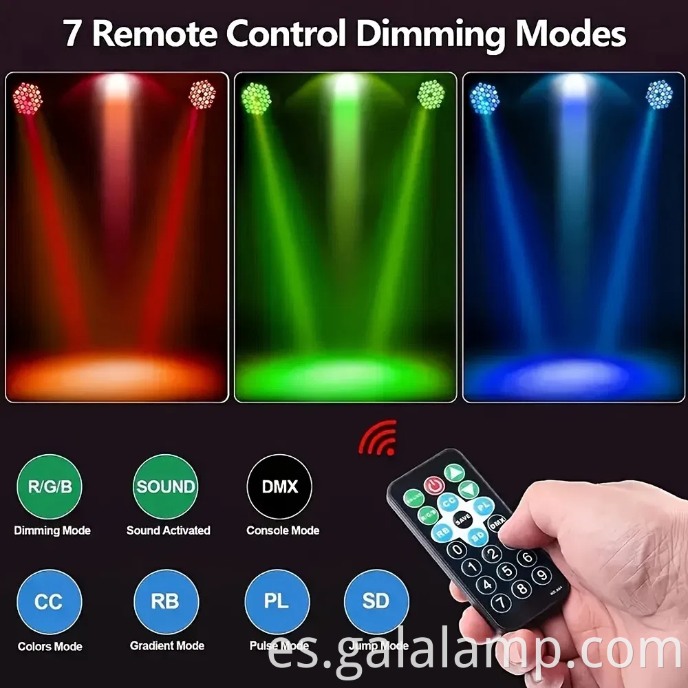 RGB LED DJ Party Light, Disco Atmosphere Lámpara de escenario